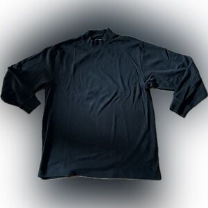 Greg Norm Mock Neck Shark Long Sleeve Black Size XL